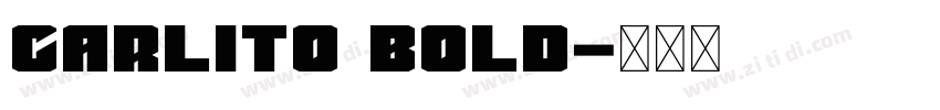 Carlito Bold字体转换